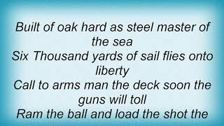 Saxon - English Man 'O War Lyrics