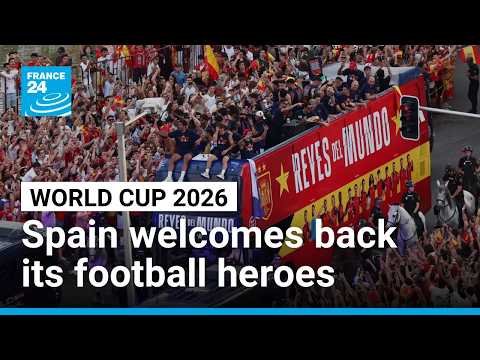 Spain welcomes back its World Cup heroes