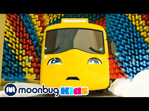 Trouble at the Carwash | Cars, Trucks & Vehicles Cartoon | Moonbug Kids