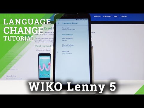 How to Change Language on WIKO Lenny 5 - Set Up System Language