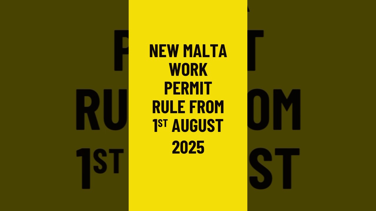 IDENTITA MALTA NEW WORK PERMIT FEE UPDATES