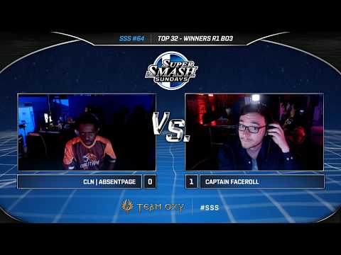 SSS #64 - CLN | AbsentPage (Fox) vs. Captain Faceroll (Sheik) - SSBM - Top 32, Winners R1