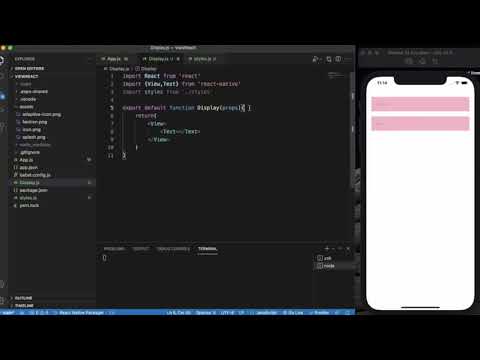 React Native Tutorial 23 React Native Passing Multiple Props