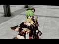 MMD Genshin Impact Kuki S Headscissor And Neck Snap Full Ver