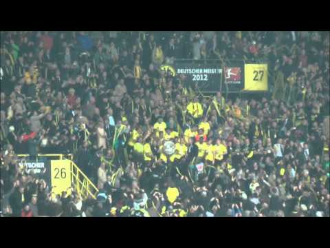 Borussia Dortmund - Freiburg 4-0 Meisterfeier BVB Deutscher Meister 2012! ドルトムント
