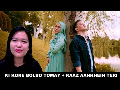 Selfi Yamma ft. Aidil Saputra - KI KORE BOLBO TOMAY + RAAZ AANKHEIN TERI (Cover) | REACTION