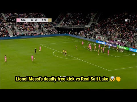 Lionel Messi free kick vs Real Salt Lake 🤯👏