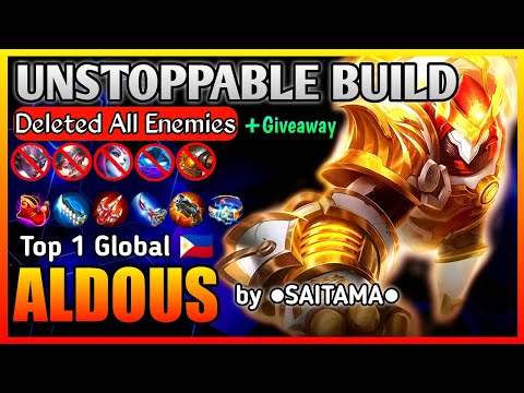 🔴 TOP 1 GLOBAL ALDOUS 2020 - ALDOUS BEST BUILD 2020 GAMEPLAY ●SAITAMA●