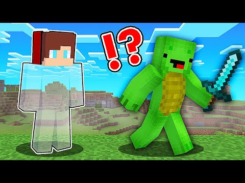 Mikey and JJ - Invisible Speedrunner VS Hunter in Minecraft - Maizen JJ and Mikey