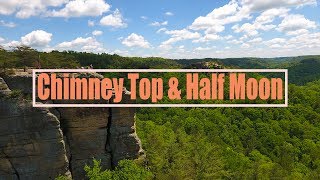 Chimney Top and Half Moon Rocks Drone Video