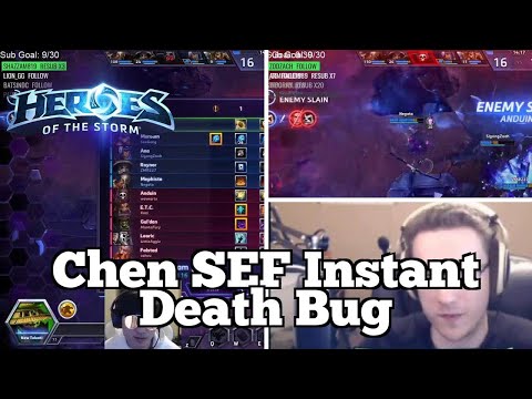 OMG Heroes of the Storm Moments: Chen SEF Instant Death Bug