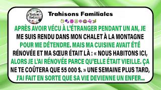 Je pensais que mon chalet était vide… jusqu’à ce que je découvre ce que ma sœur avait fait