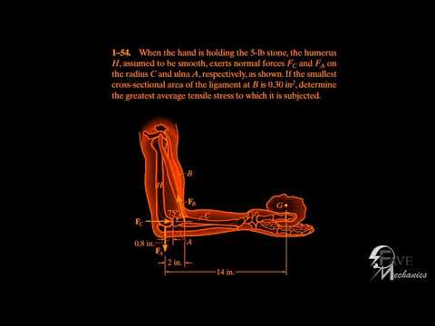 Problem 1-54/1-55/1-56/ Engineering Mechanics Materials.