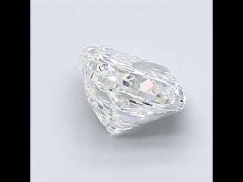 Pear shaped diamond and cushion 2.51 carat d-vvs2 lab grown ...
