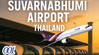 Suvarnabhumi Airport Walking Tour 🇹🇭 | Explore Bangkok's International Gateway in 4K