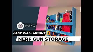 DIY Nerf Gun Storage for the Wall