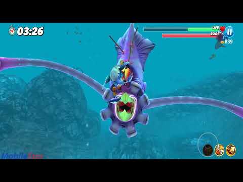 Hungry Shark World | ZOMBIE Shark vs COLOSSAL SQUID BOSS Battle New Event All 30 Sharks Unlocked1