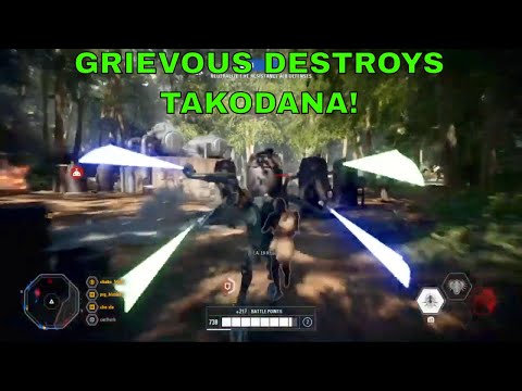 Star Wars Battlefront 2 - The Resistance were Unlucky Grievous Appeared! Grievous Killstreak!