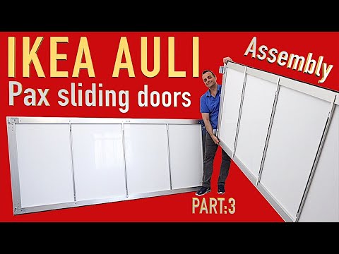 Ikea AULI sliding door frame assembly for Ikea Pax wardrobes Part:3