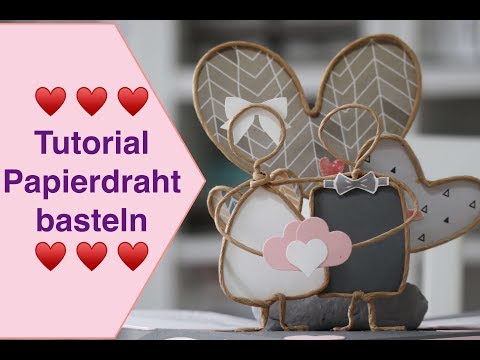 Mit Papierdraht basteln - Anleitung & Inspirationen für Papierdrahtfiguren
