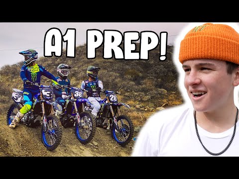 STAR YAMAHA A1 SUPERCROSS TRAINING! Hemet SX