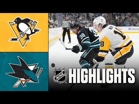 NHL Highlights | Penguins vs. Sharks | October 18, 2025