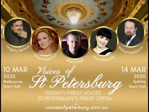 Voices of St Petersburg Gala Concerts - Melbourne and Sydney March 2020