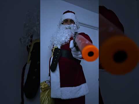 Santa stood on business