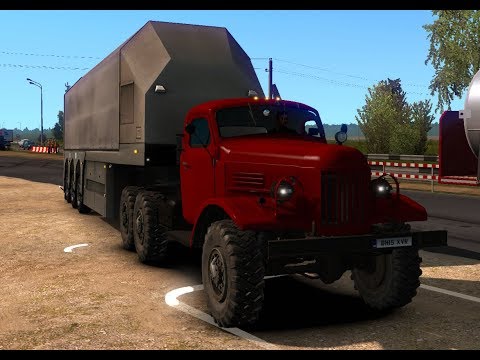 Russian soviet truck ZIL 157 and trip on Rusmap 1.9