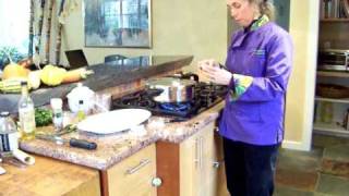 How to Pressure cook greens and garlic with The Veggie Queen