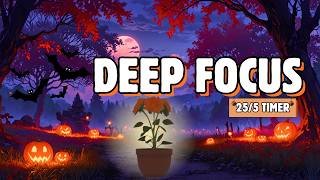 Deep Focus Lofi | Halloween Pomodoro 25/5 Timer 🎧 - Quiet Epoch
