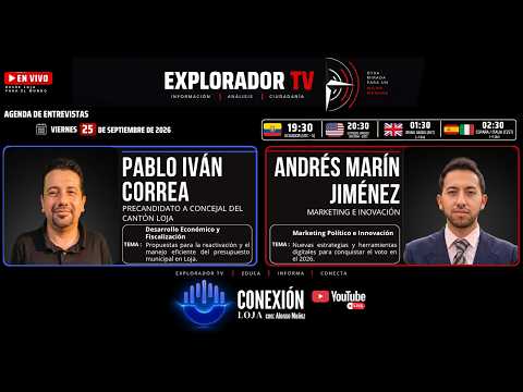 🔴 Conexión Loja T3 P18: Sr. Pablo Iván Correa | MBA. Andrés Marín.