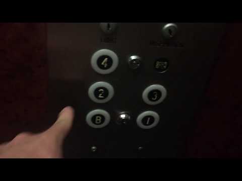 AWESOME Vintage 1920's ??? (mod DOVER Black Button) Traction Elevator @ 506 Santa Monica Blvd
