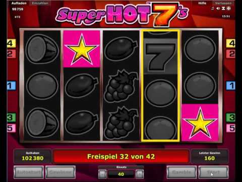 Super Hot 7s kostenlos spielen - Novomatic / Novoline