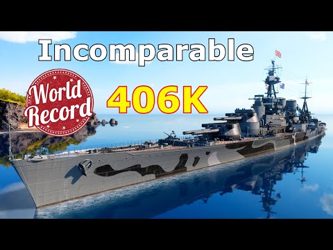 World of WarShips Incomparable - 3 Kills 406K Damage