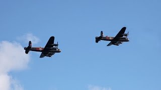 preview picture of video 'Lancasters at Dawlish airshow 2014'