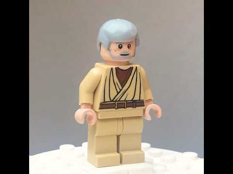 Lego Star Wars Minifigures Vol.9 Obi-Wan Kenobi Old Light flesh, White Pupils sw0274 (2010) #shorts
