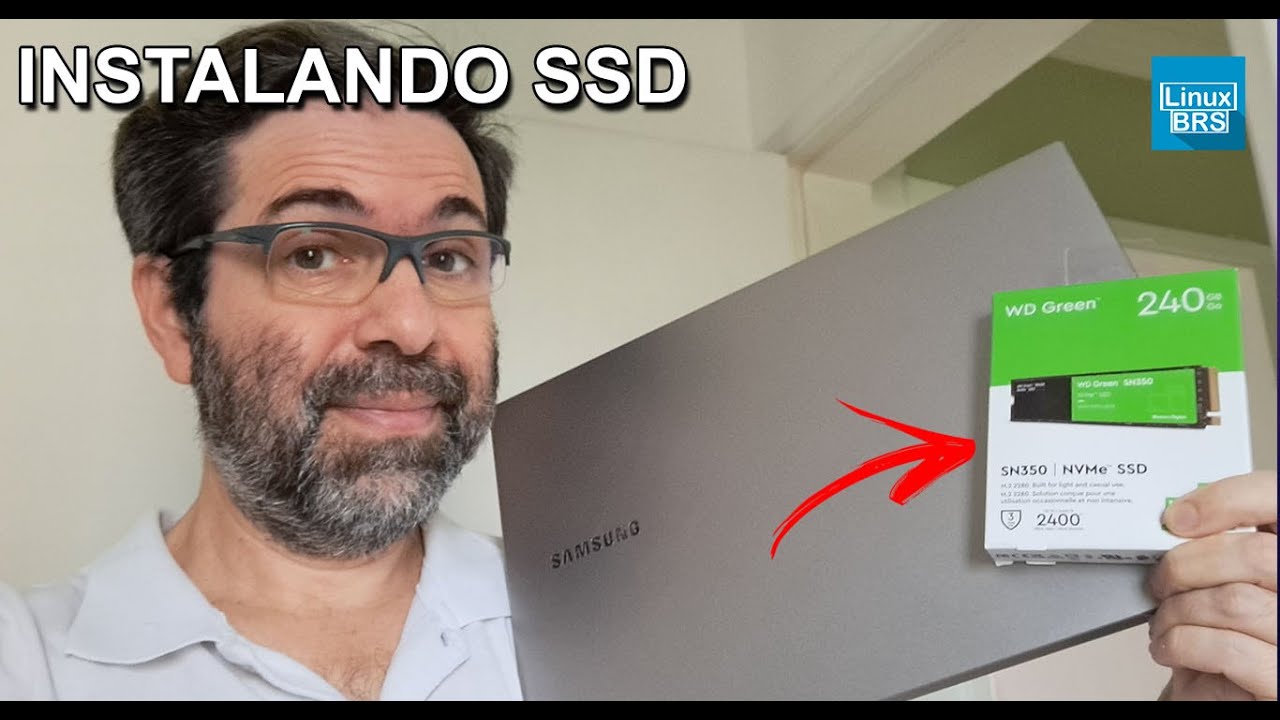 Notebook Samsung Book E30 - instalando um SSD 240gb
