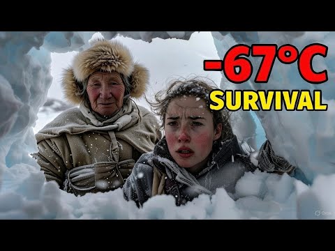 Woman Living Alone in Igloo at -67°C – Off Grid Arctic Life