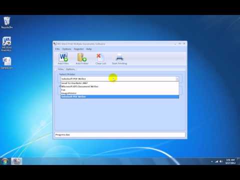 MS Word Print Multiple Documents Software