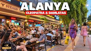 ALANYA EVENING WALK 🇹🇷 | Cleopatra Beach, Damlataş & Cable Car | 4K 2026