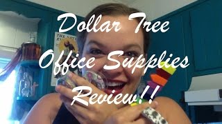 Dollar Tree Office Supplies Review