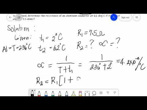 TEMPERATURE COEFFICIENT OF RESISTANCE with examples