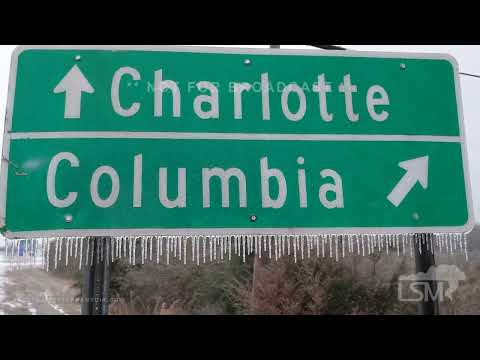 01-16-2022 Rock Hill to Columbia, SC-Ice Storm downs trees, knocks out power