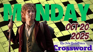 Monday: There and Back Again - NYT crossword 10/20/2025
