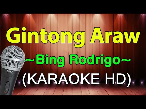 Gintong Araw - Bing Rodrigo (KARAOKE HD)