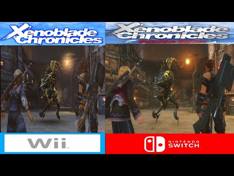 Xenoblade Chronicles: Original vs. Definitive Edition Comparison - Mechon Assault on Colony 9