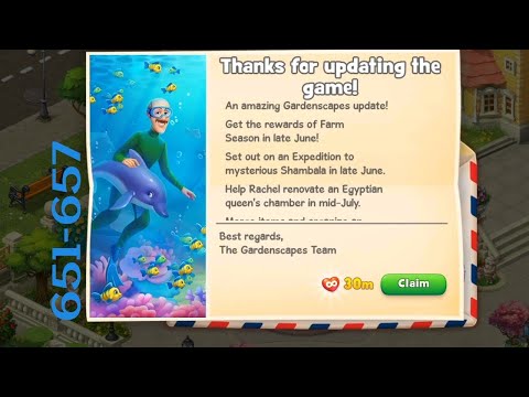 Gardenscapes 651-657