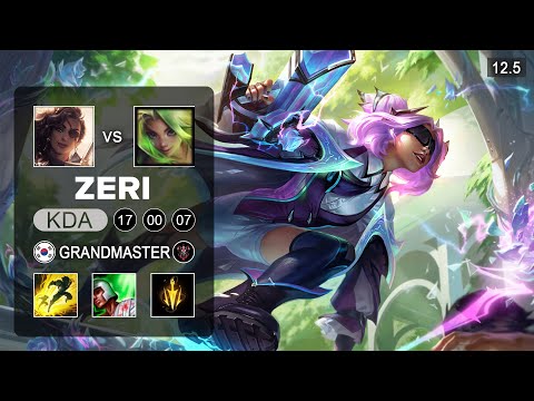 Zeri ADC vs Samira - KR Grandmaster - Season 12 Patch 12.5
