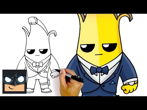 How To Draw Agent Peely 🍌 NEW “TOP SECRET” Fortnite Season 2 Battle Pass